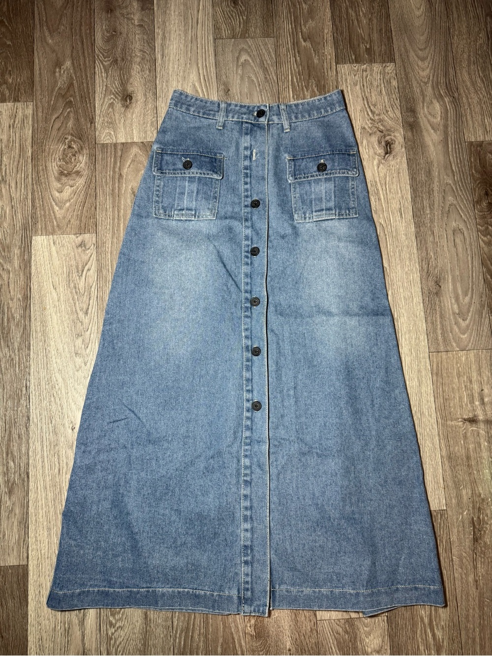 Miss look Womans Maxi Denim Skirt Size Small